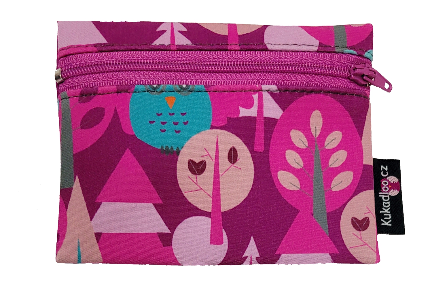 Kukadlácka peňaženka / fuchsiové sovy / hodnota obj. od 75 EUR